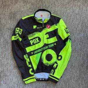 Men’s XS Castelli Soft Shell Long Sleeve Full Zip Cycling Jacket PDX Team Kit